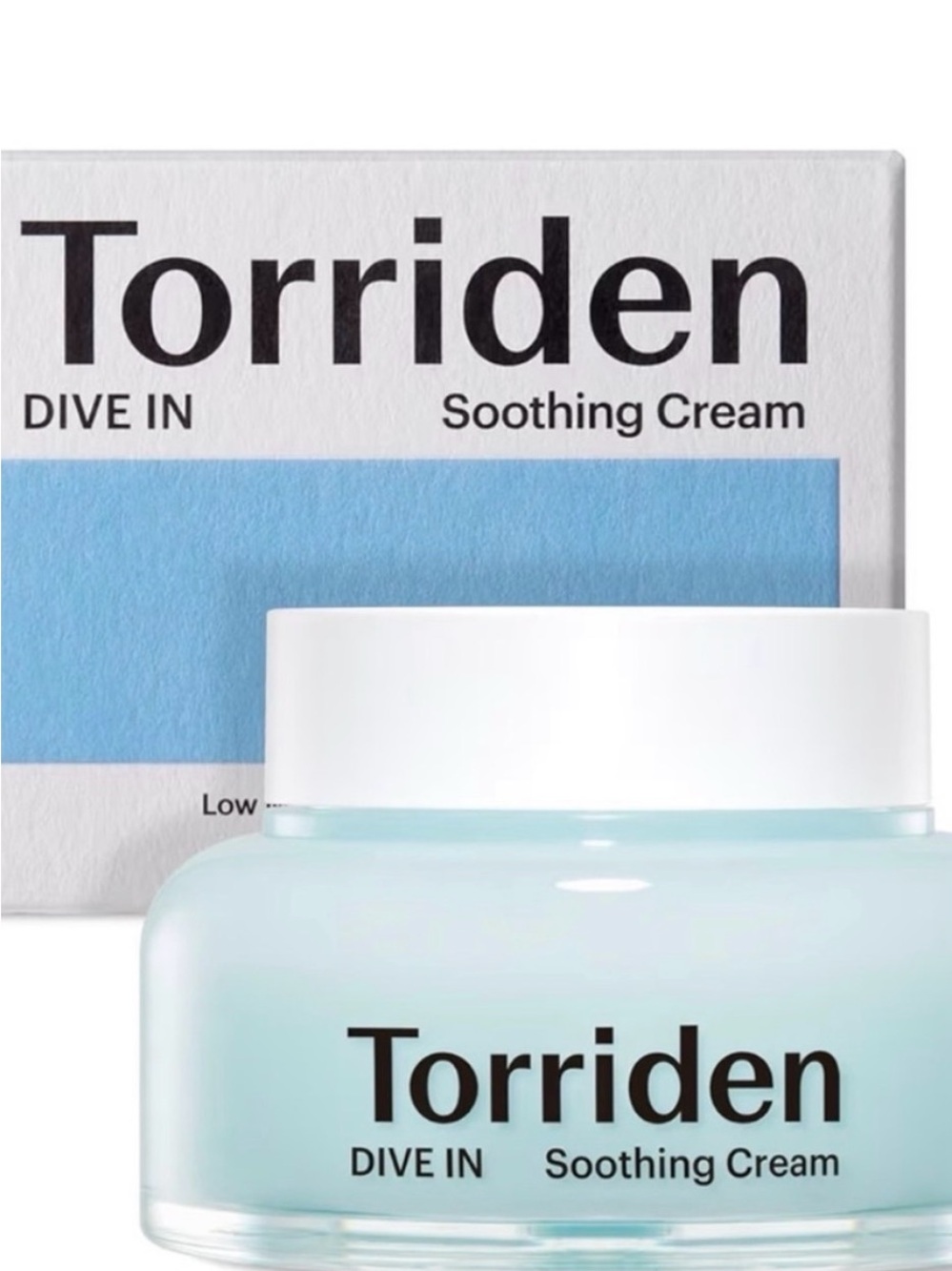 Torriden dive in soothing cream low molecular hyaluronic acid